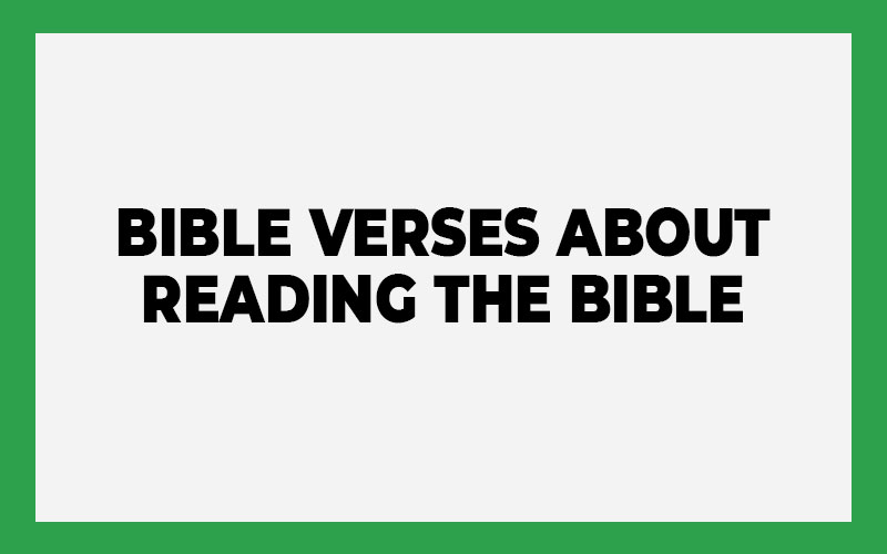 Bible Verses About Reading The Bible