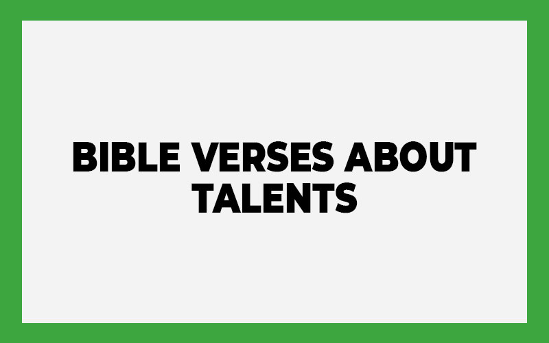 Bible Verses About Talents