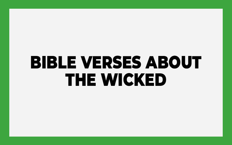 Bible Verses About the Wicked