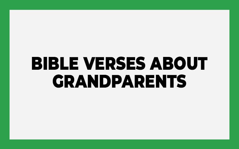 Bible Verses About Grandparents