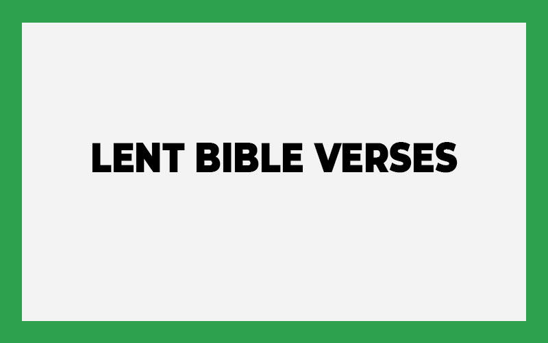 Lent Bible Verses